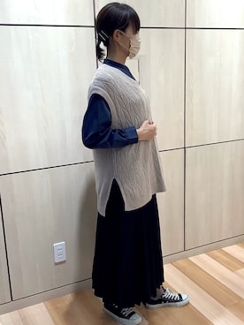 「Pitta Re:)（ピッタリ）のアイテム」を使った、TOKYO SHIRTS 盛岡イオンモール店さん（レディース・165cm）の秋コーディネート