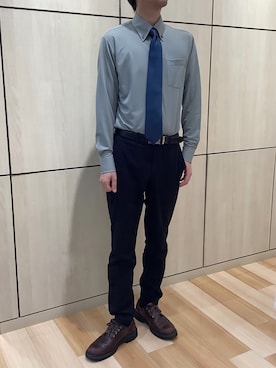 「BRICK HOUSE by TOKYO SHIRT（ブリックハウス）のアイテム（ネクタイ）」を使った、TOKYO SHIRTS 盛岡イオンモール店さん（メンズ・175cm）の春コーディネート