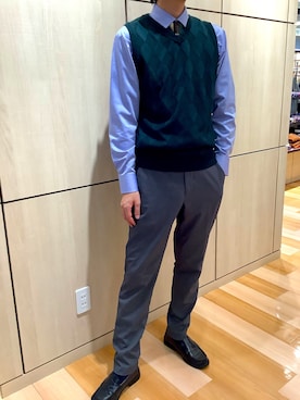 「Pitta Re:)（ピッタリ）のアイテム」を使った、TOKYO SHIRTS 盛岡イオンモール店さん（メンズ・175cm）の秋コーディネート