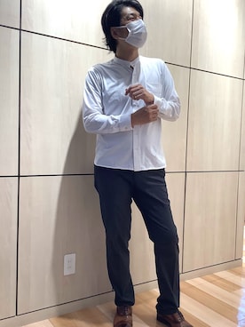 「Pitta Re:)（ピッタリ）のアイテム」を使った、TOKYO SHIRTS 盛岡イオンモール店さん（メンズ・178cm）の秋コーディネート