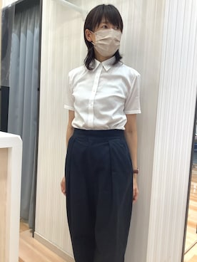 「シャツイン」｜TOKYO SHIRTS 盛岡イオンモール店さん（レディース・164cm）の夏コーディネート