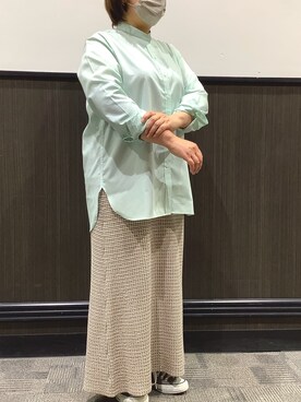 「ラウンドテール」｜TOKYO SHIRTS 盛岡イオンモール店さん（レディース・153cm）の春コーディネート