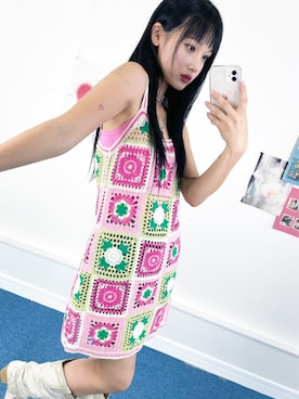 「おんなのこコーデ」｜「アイテム（ワンピース/ドレス）」を使った、アインツさん（レディース・159cm）の夏コーディネート