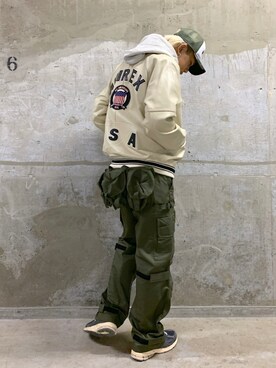 「ラフコーデ」｜「アイテム（スタジャン）」を使った、KENさん（メンズ・183cm）の秋コーディネート