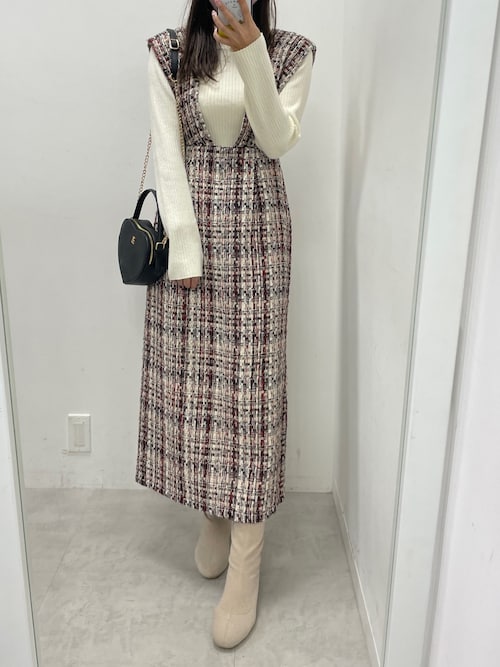 セール】【WEB限定商品】ツイードジャンパースカート（ジャンパー