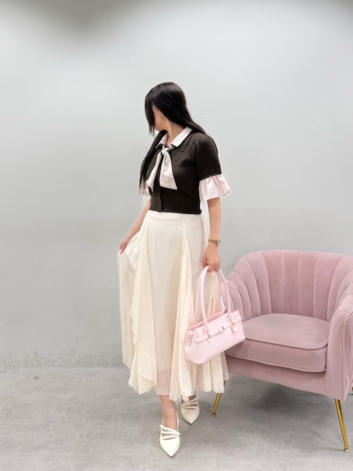 さくらページ　ワンピース+ハンドバッグ セール】ベルト付きスクエアバッグ（ハンドバッグ）｜one after