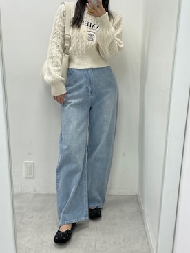 「秋」｜「アイテム（バレエシューズ）」を使った、marikoさん（レディース・162cm）の秋コーディネート