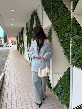「one after another NICE CLAUP（ワンアフターアナザーナイスクラップ）のアイテム（ニット/セーター）」を使った、marikoさん（レディース・162cm）の秋コーディネート