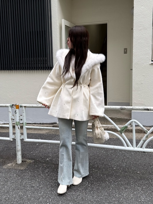 セール】【今すぐお届け可能！】ビジュー付き女の子コート（その他