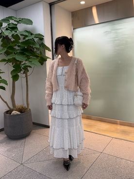 「one after another NICE CLAUP（ワンアフターアナザーナイスクラップ）のアイテム（ワンピース）」を使った、marikoさん（レディース・162cm）の秋コーディネート