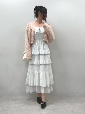 「one after another NICE CLAUP（ワンアフターアナザーナイスクラップ）のアイテム（ワンピース）」を使った、marikoさん（レディース・162cm）の秋コーディネート