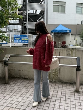 「one after another NICE CLAUP（ワンアフターアナザーナイスクラップ）のアイテム（ワンピース）」を使った、marikoさん（レディース・162cm）の秋コーディネート