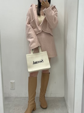「one after another NICE CLAUP（ワンアフターアナザーナイスクラップ）のアイテム（その他アウター）」を使った、marikoさん（レディース・162cm）の夏コーディネート