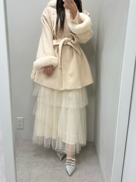 「one after another NICE CLAUP（ワンアフターアナザーナイスクラップ）のアイテム（その他アウター）」を使った、marikoさん（レディース・162cm）の秋コーディネート