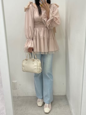 「春服みてみて」｜「アイテム（チュニック）」を使った、marikoさん（レディース・162cm）の冬コーディネート