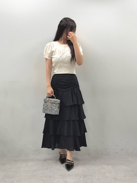 「one after another NICE CLAUP（ワンアフターアナザーナイスクラップ）のアイテム（ニット/セーター）」を使った、marikoさん（レディース・162cm）の秋コーディネート
