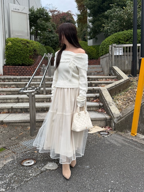 HolidayCollection】ビジュースタッズ付きバッグ（ハンドバッグ）｜one