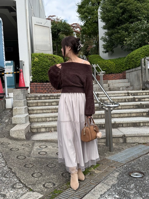 セール】【WEB限定】M/Lサイズ展開/全骨格優勝ニットセットワンピ