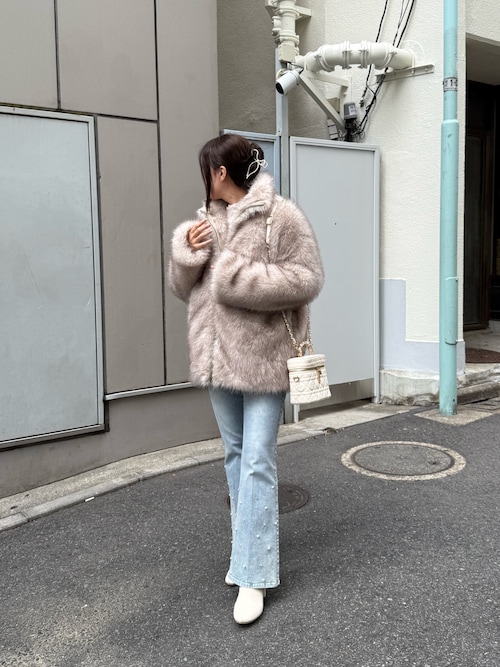 セール】【premium order】ミドルフェイクファーコート（その他