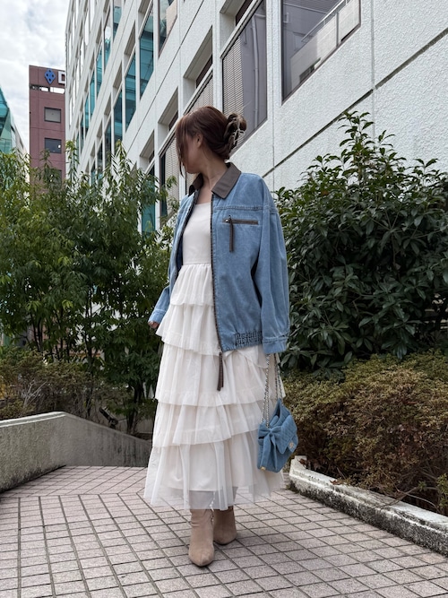 WEB限定】セットアップ対応/オーバーサイズパイピングジャケット