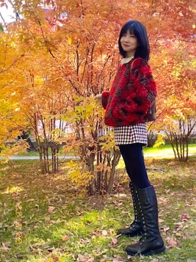 「MOUSSY（マウジー）のアイテム（ノーカラージャケット）」を使った、Yume Hatsuさん（レディース・164cm）の春コーディネート