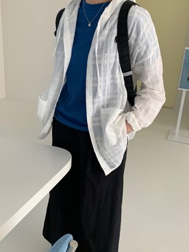 「真夏のアクティブスタイル」｜「アイテム（その他アウター）」を使った、baonjpさん（レディース・157cm）の夏コーディネート