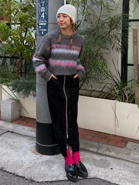 「アイテム（スカート）」を使った、miyu kaneko さん（レディース・160cm・20代）の冬コーディネート