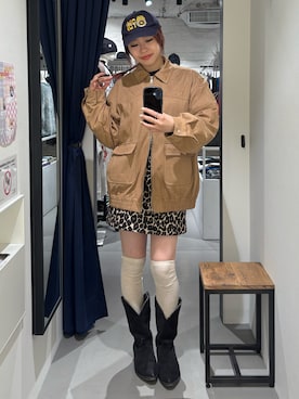 「アイテム（ブルゾン）」を使った、miyu kaneko さん（レディース・160cm・20代）の秋コーディネート