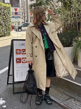 「BAYFLOW（ベイフロー）のアイテム」を使った、miyu kaneko さん（レディース・160cm）の春コーディネート