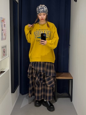 「オーバーサイズ」｜miyu kaneko さん（レディース・160cm）の秋コーディネート