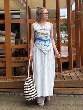 「ROXY(ロキシー)のアイテム」を使った、☆miyu さん(レディース・160cm)の夏コーディネート