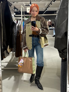 「アイテム（ブルゾン、その他）」を使った、miyu kaneko さん（レディース・160cm）の冬コーディネート