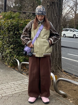 SLY（スライ）の「LINE FAUX LEATHER BZ ライン フォックス