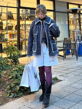 「SLY（スライ）のアイテム（ジャケット/アウター）」を使った、miyu kaneko さん（レディース・160cm）の春コーディネート