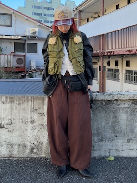 「アイテム（ブルゾン）」を使った、miyu kaneko さん（レディース・160cm・20代）の秋コーディネート