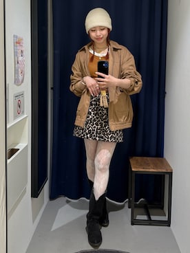 「アイテム（ブルゾン）」を使った、miyu kaneko さん（レディース・160cm・20代）の秋コーディネート