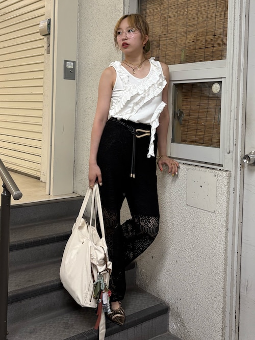 セール】レースワイドフレアパンツ（その他パンツ）｜PAGEBOY