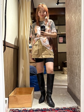 「SLY（スライ）のアイテム」を使った、miyu kaneko さん（レディース・160cm）の夏コーディネート