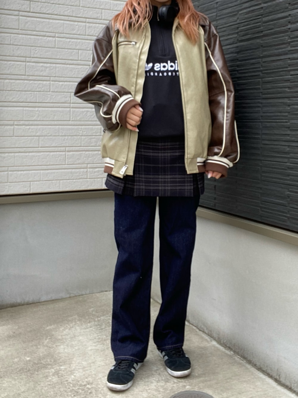 LINE FAUX LEATHER ブルゾン LINE FAUX LEATHER ブルゾン