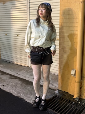 「LACOSTE（ラコステ）のアイテム」を使った、miyu kaneko さん（レディース・160cm）の春コーディネート