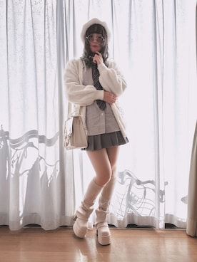 「アイテム（ネクタイ）」を使った、すずらんさん（レディース・162cm）の秋コーディネート