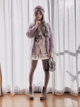 「アイテム（フォーマルスーツ/小物）」を使った、すずらんさん（レディース・162cm）の冬コーディネート