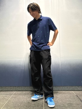 「ゴルフコーデ」｜NYさん（メンズ・173cm）の春コーディネート