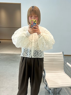 「OLUN（オルン）のアイテム」を使った、ゆっさんあさん（レディース・155cm）の秋コーディネート