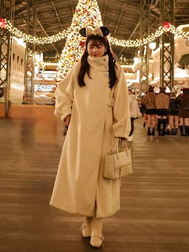 「アイテム（チェスターコート）」を使った、きらりさん（レディース・164cm）の秋コーディネート