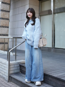 「aimoha（アイモハ）のアイテム」を使った、きらりさん（レディース・164cm）の冬コーディネート