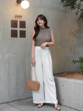 「classicalelf（クラシカルエルフ）のアイテム（パンツ）」を使った、きらりさん（レディース・164cm）の夏コーディネート