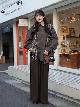 「アイテム（ドレスシューズ）」を使った、きらりさん（レディース・164cm）の秋コーディネート