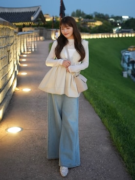 「アイテム（パンプス）」を使った、きらりさん（レディース・164cm）の秋コーディネート