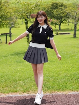 「アイテム（スカート）」を使った、きらりさん（レディース・164cm）の夏コーディネート